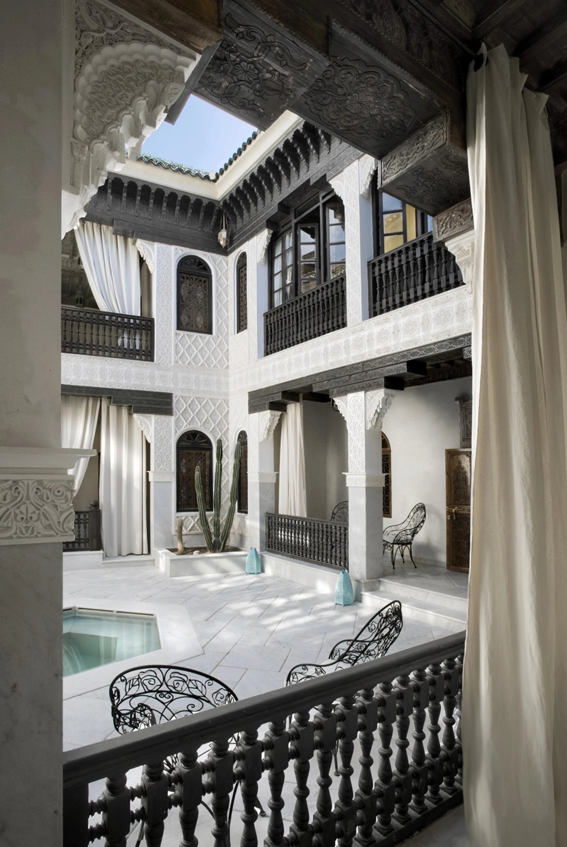 Hôtel de luxe La Sultana Marrakesh 5 étoiles Afrique Maroc Marrakesh piscine vue chambre